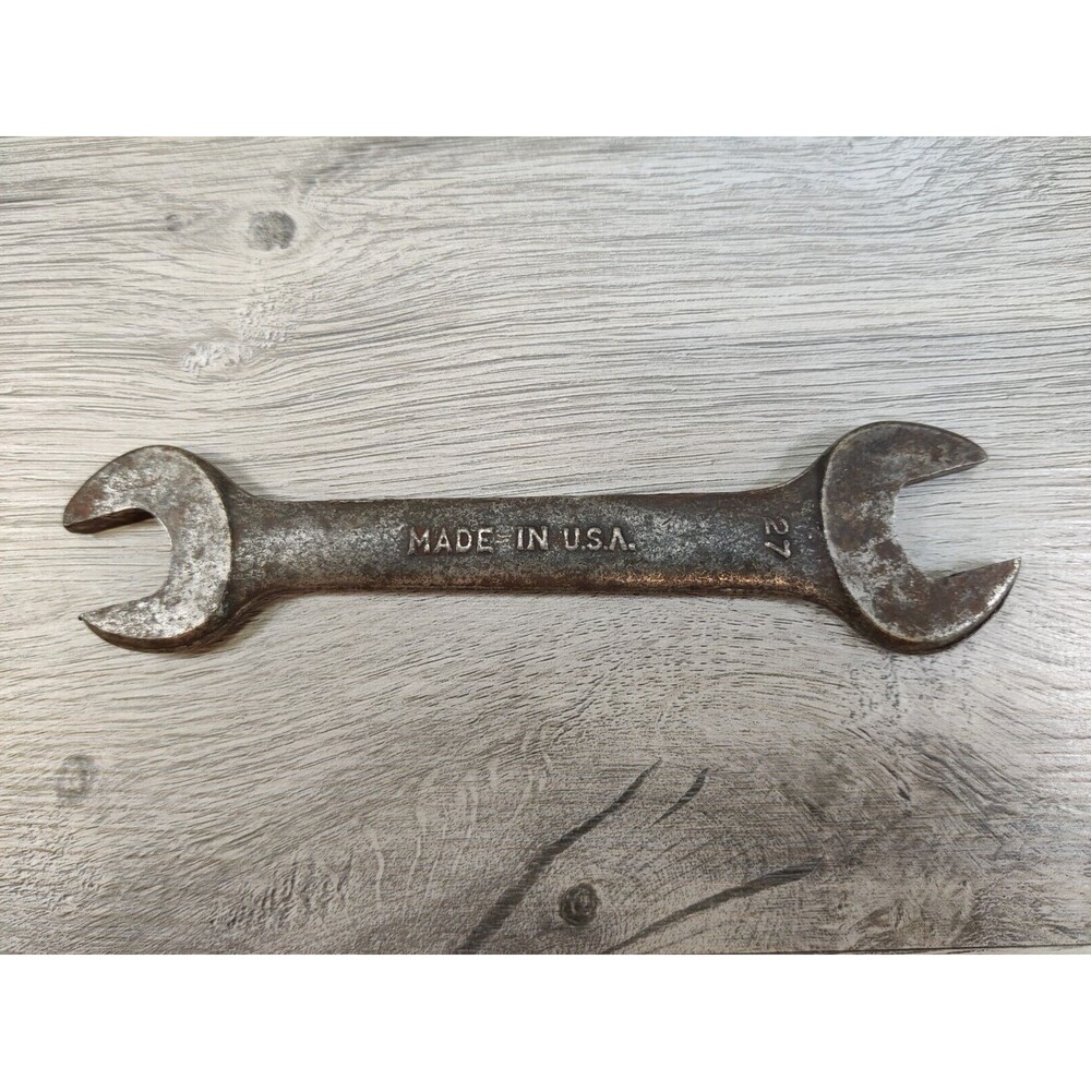 VINTAGE DROP FORGED OPEN END WRENCH HAND TOOL, Made in the USA